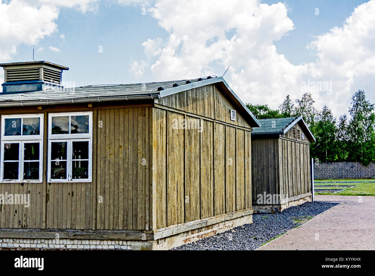 Concentration camp Sachsenhausen-Oranienburg, near Berlin; Konzentrationslager Sachsenhausen-Oranienburg Stock Photo