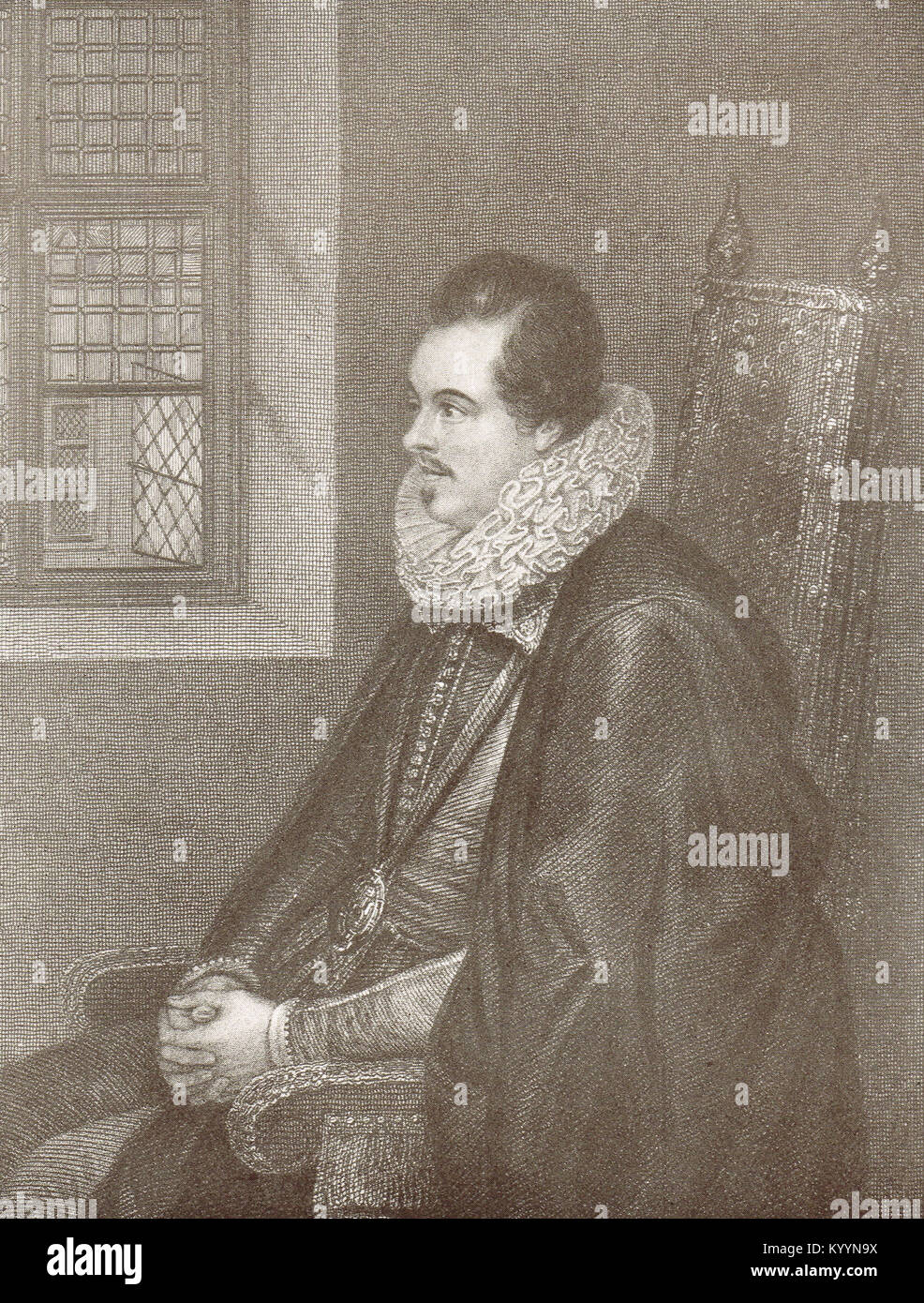 Charles Blount, 8th Baron Mountjoy Stock Photo
