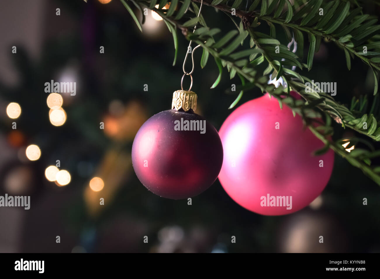 Christmas tree decoration Stock Photo