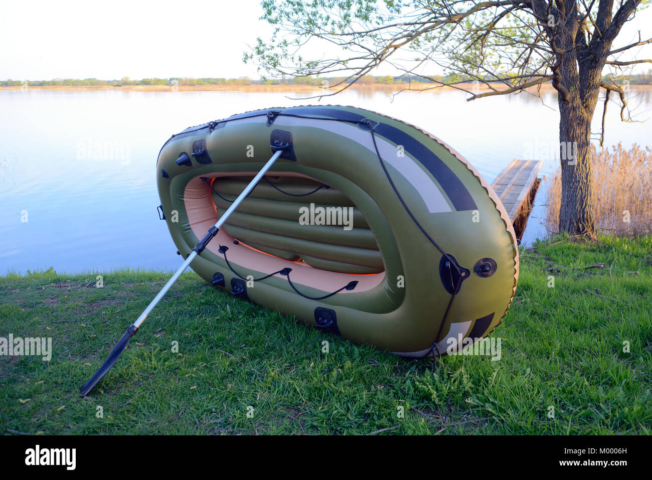 Rubber boat leaning on hi-res stock photography and images - Alamy