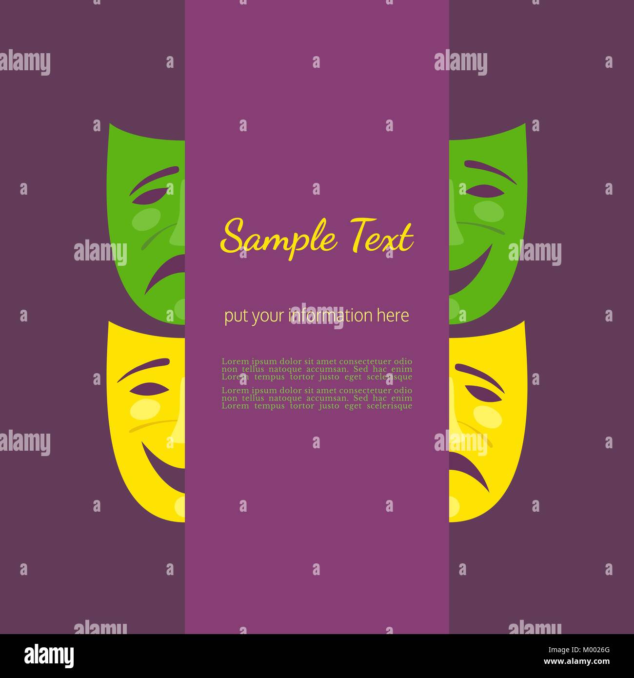 Theater abstract masks poster Stock Vector Image & Art Alamy