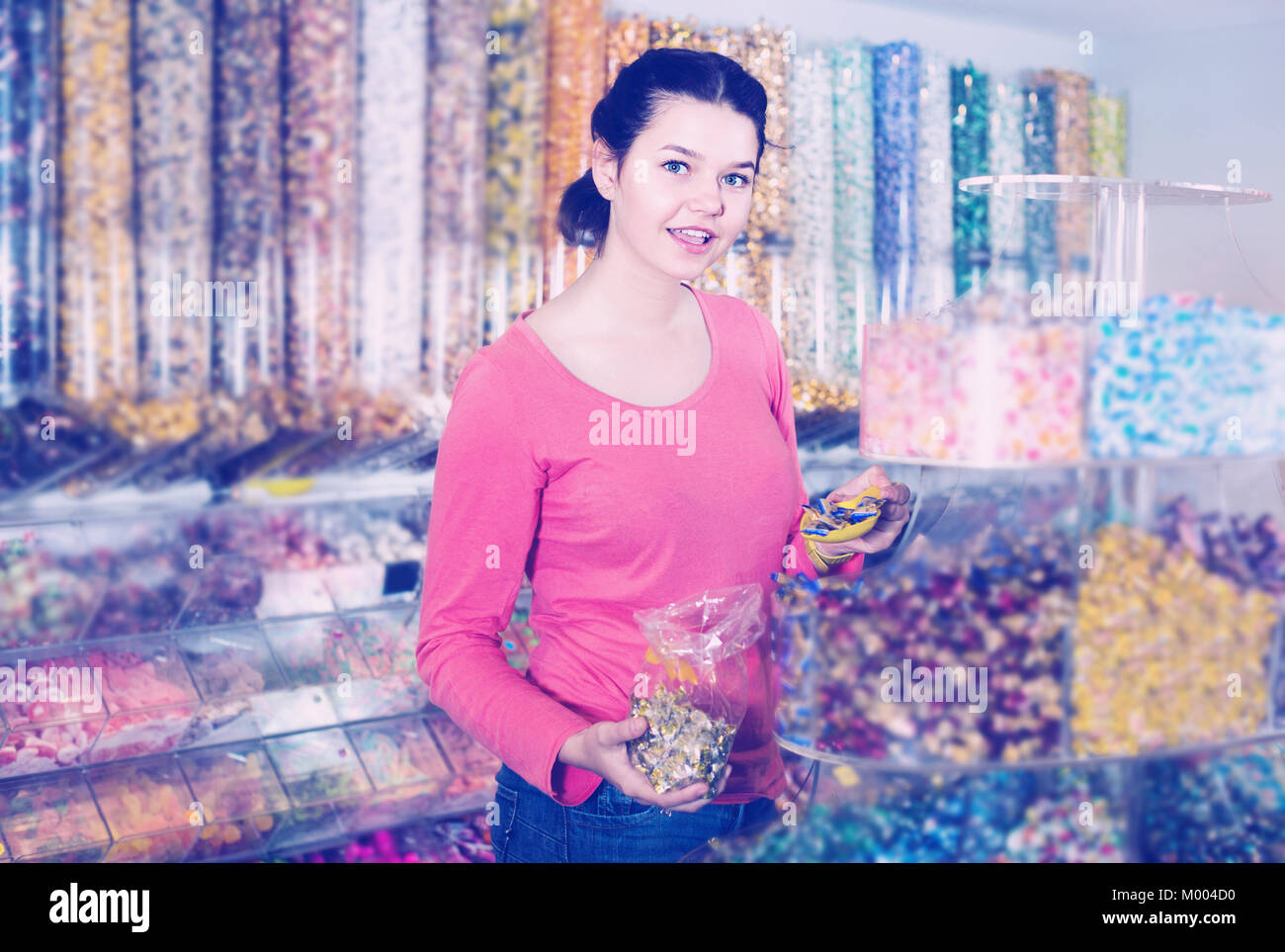 Girl bag sweets hi-res stock photography and images - Alamy