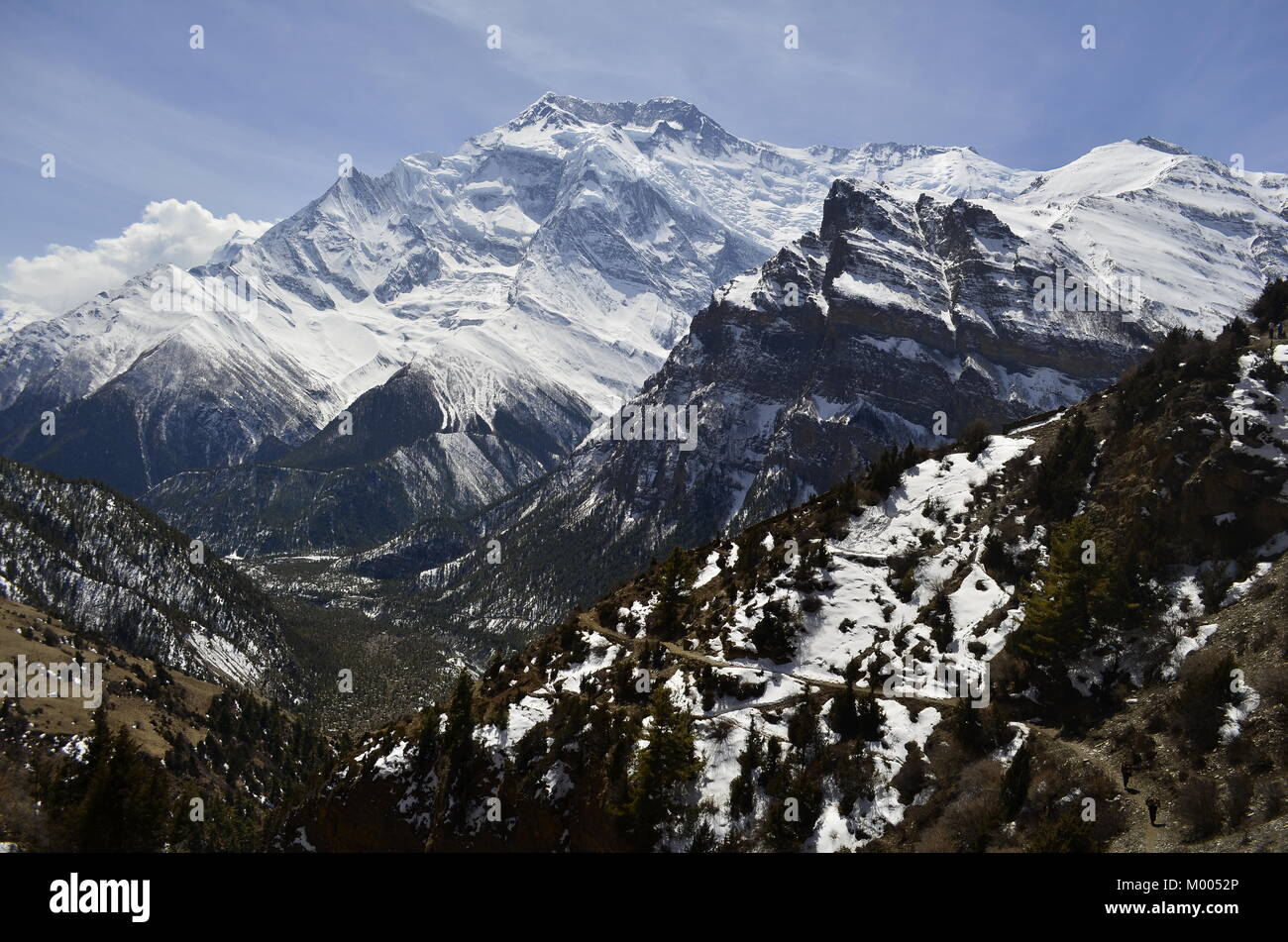 Trekking on the Annapurna Circuit, Nepal Stock Photo - Alamy