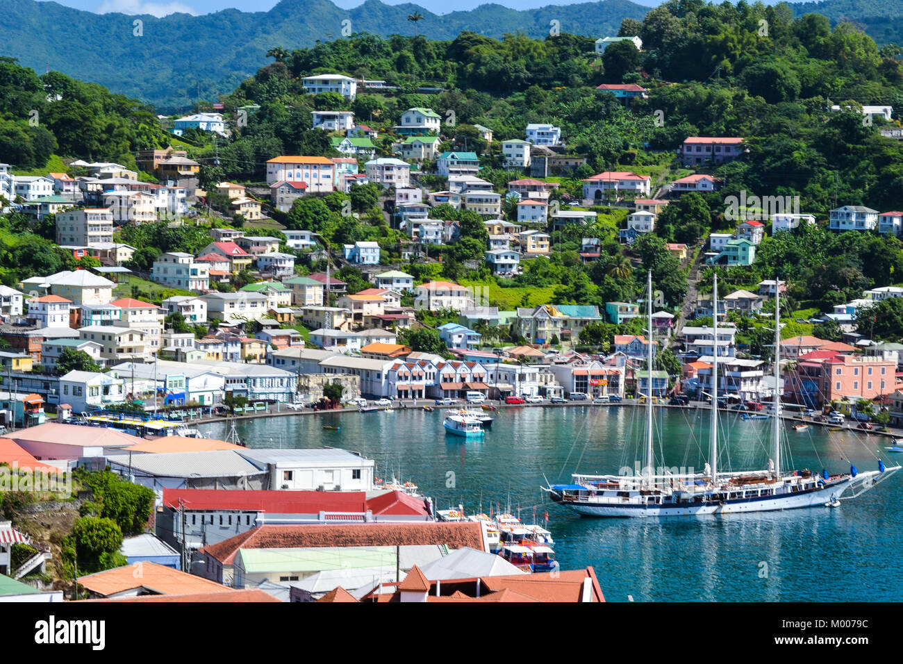 St Grenada Stock Photo Alamy