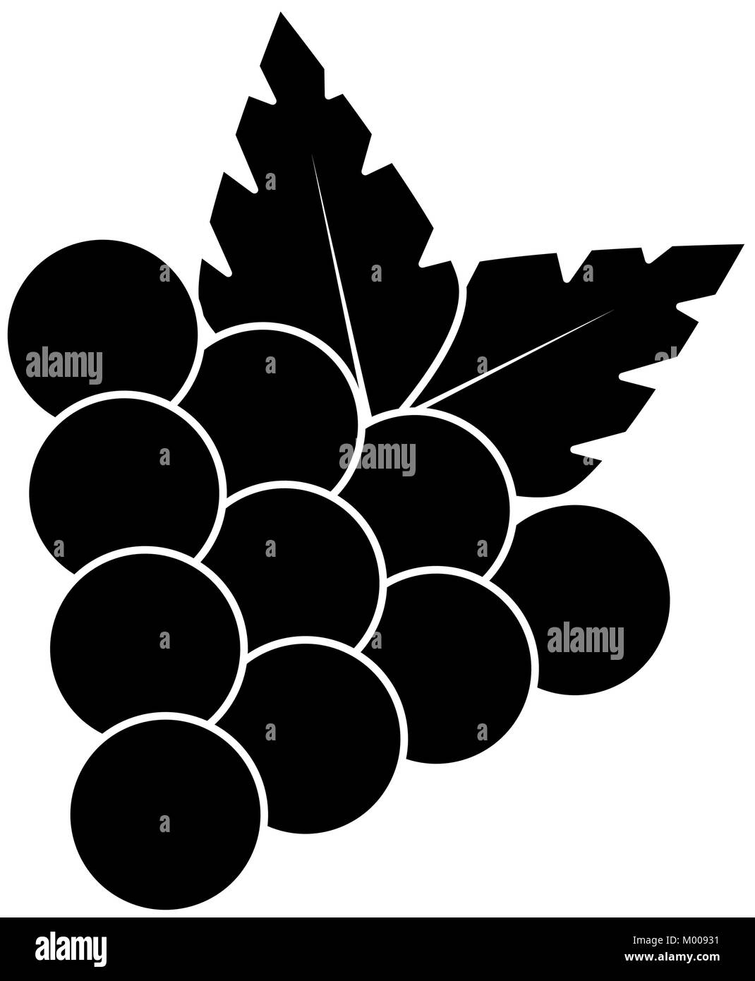 grapes fresh fruit icon vector illustration design Stock Vector Image ...