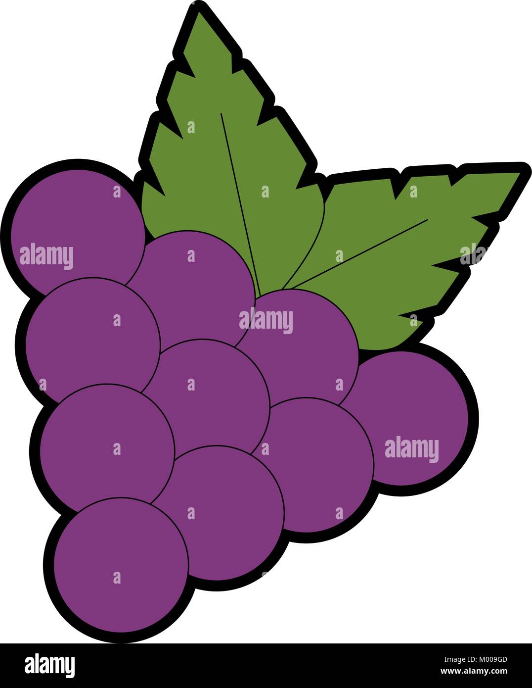 grapes fresh fruit icon vector illustration design Stock Vector Image ...