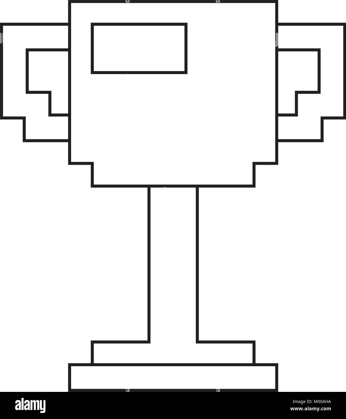 trohpy pixelated game award winner Stock Vector Image & Art - Alamy