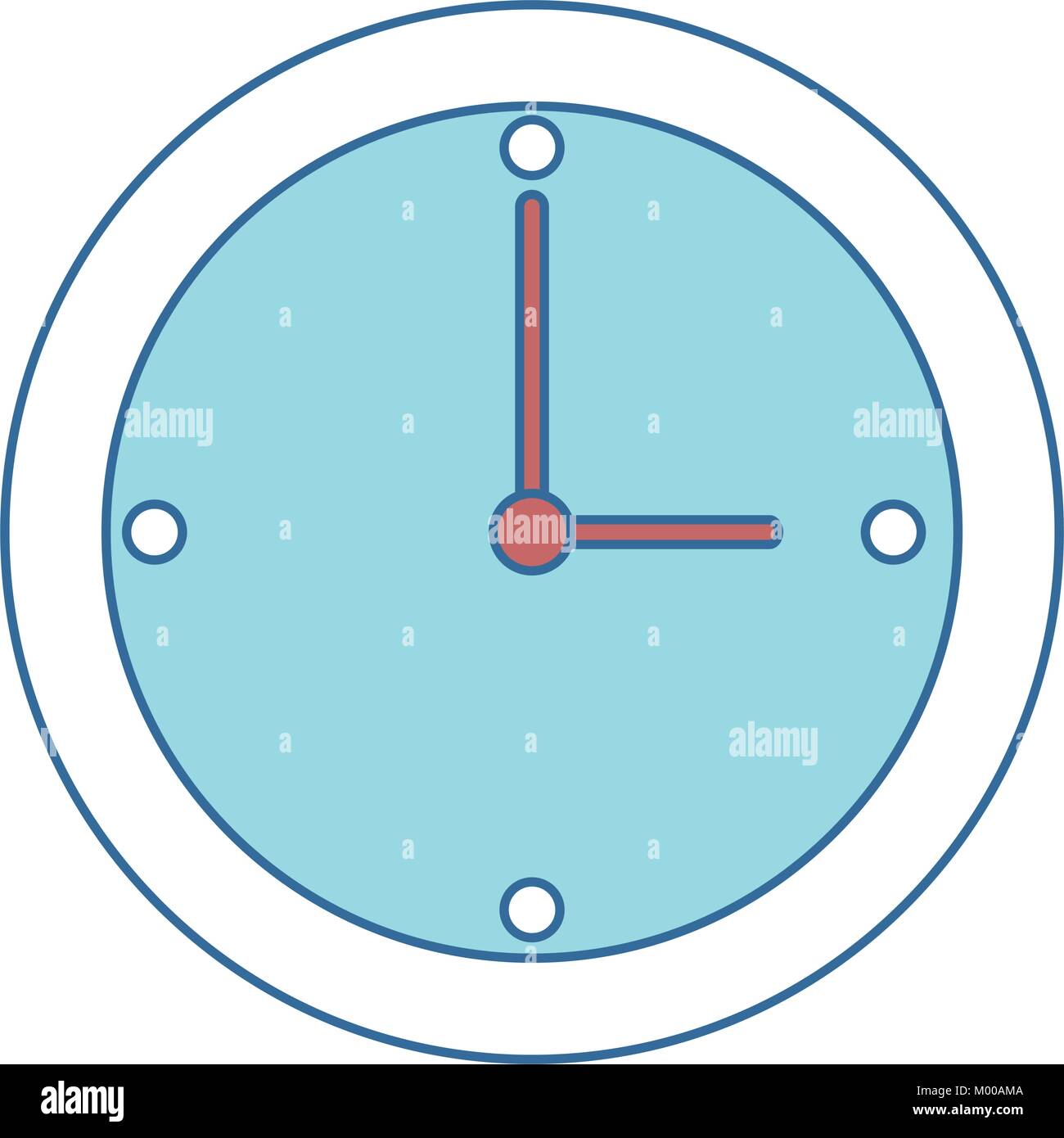 time clock isolated icon vector illustration design Stock Vector Image ...