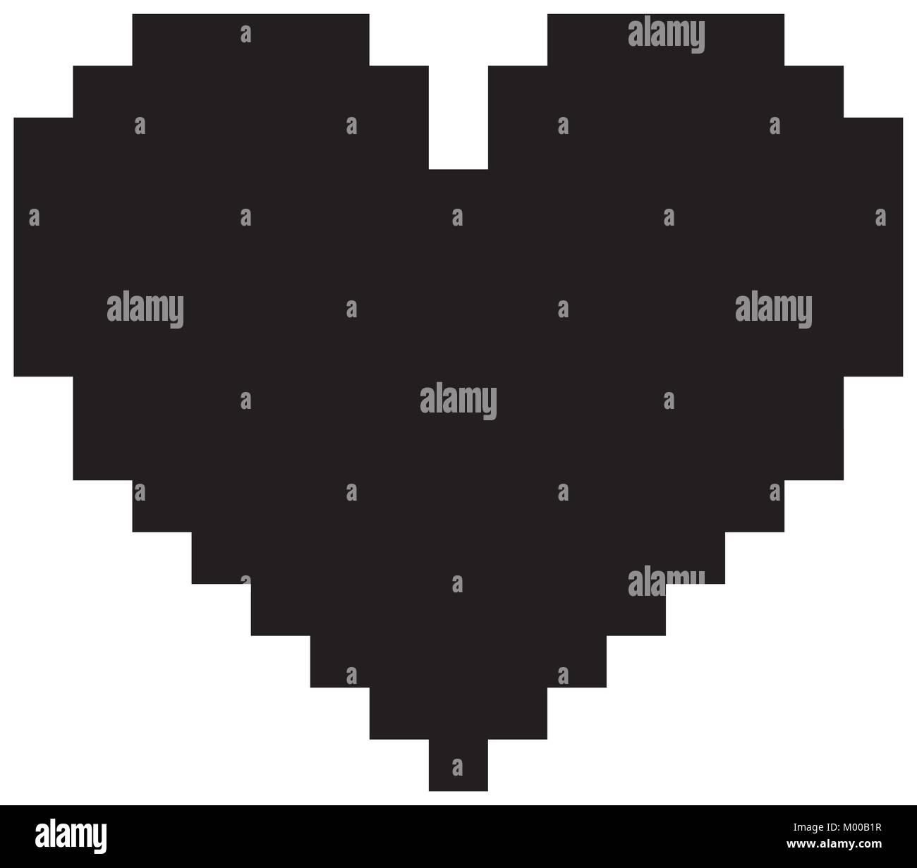 pixelated heart love romantic icon Stock Vector Image & Art - Alamy