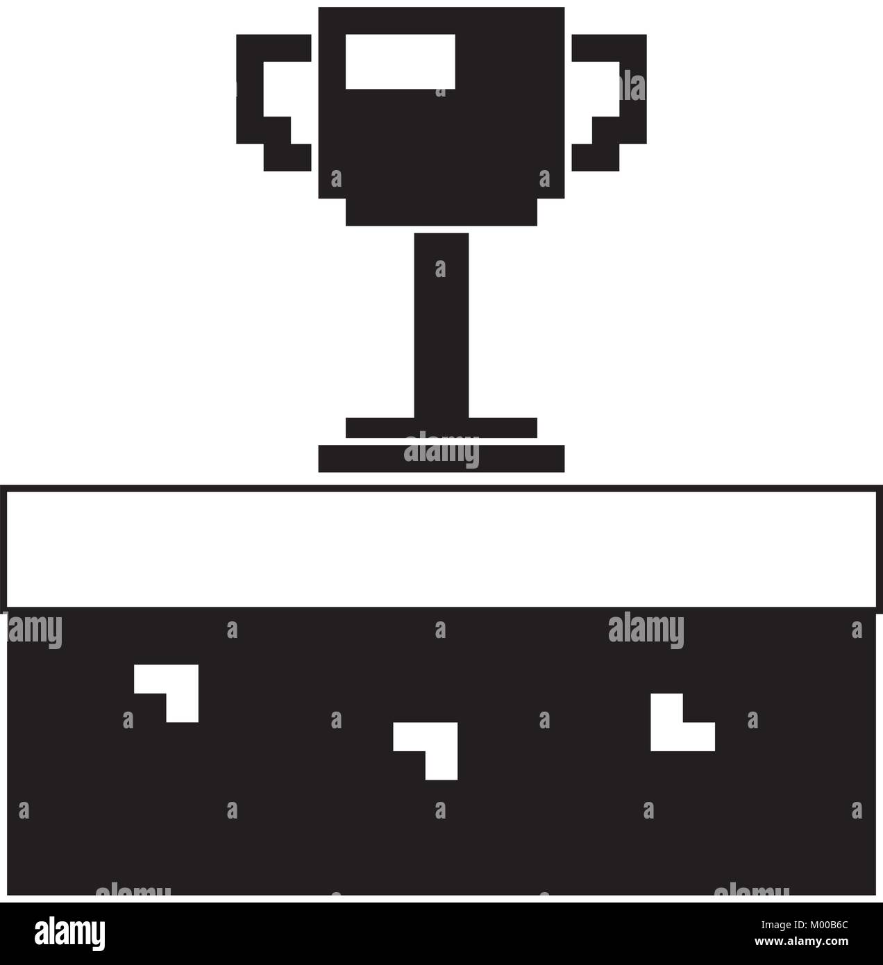 pixelated trophy cup award game Stock Vector Image & Art - Alamy