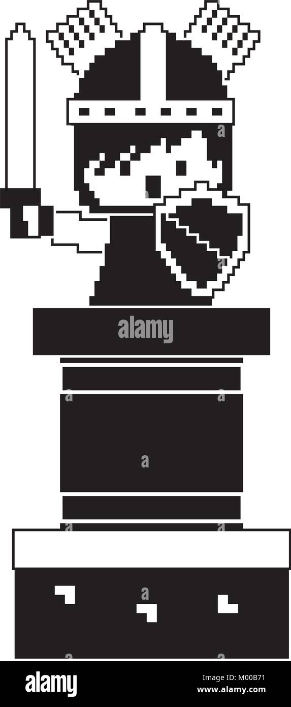 Medieval knight armour pixel art hi-res stock photography and images ...