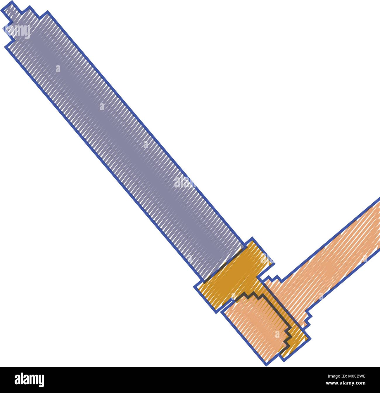 pixelated hand holding sword weapon video game Stock Vector Image & Art ...