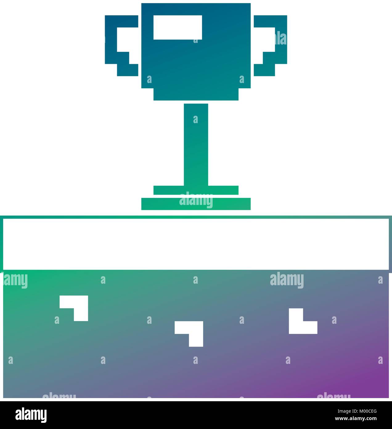 pixelated trophy cup award game Stock Vector Image & Art - Alamy