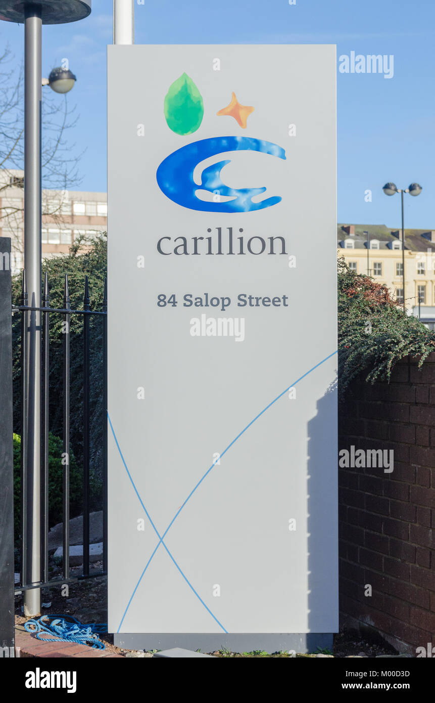 Head office of construction company Carillion in Wolverhampton, which has recently been placed into liquidation Stock Photo