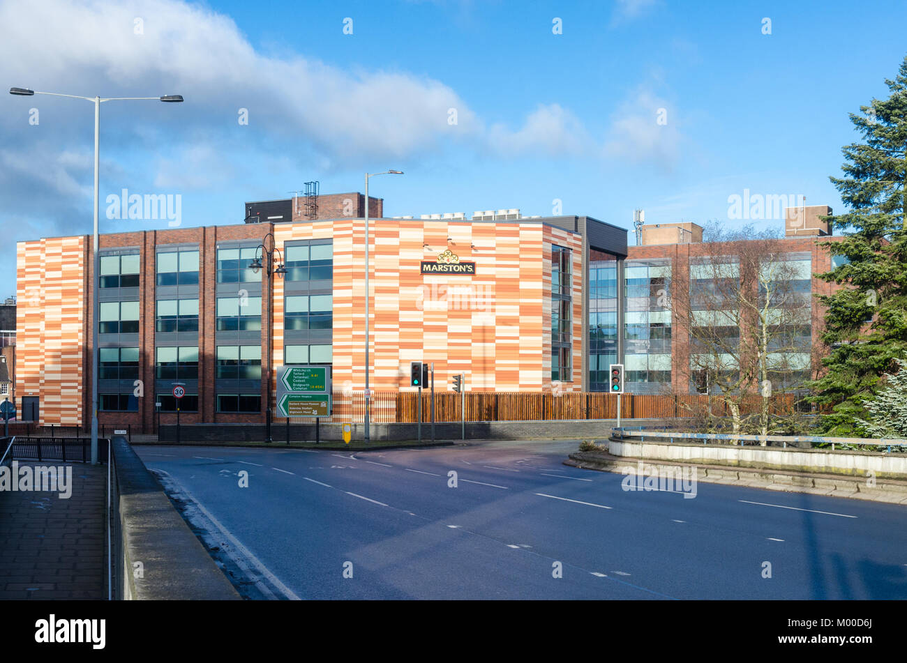 Head office of Marstons plc and Banks's brewery in Wolverhampton, UK Stock Photo