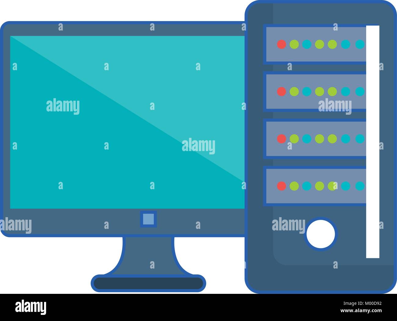 computer desktop isolated icon vector illustration design Stock Vector ...