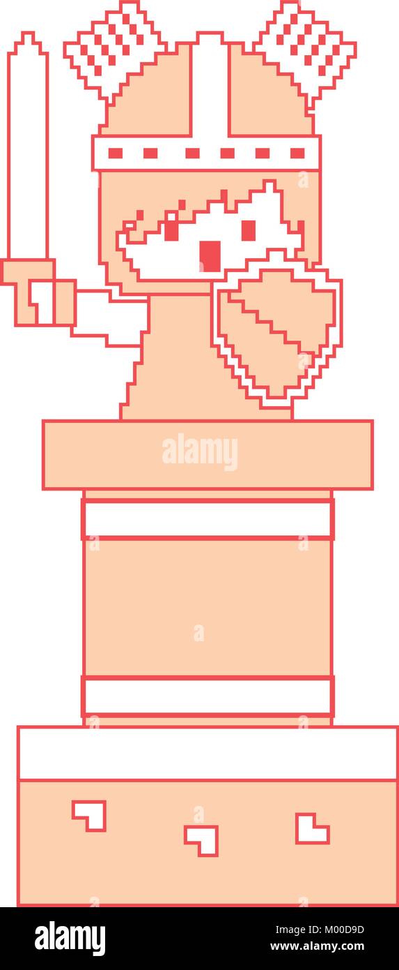 Medieval knight armour pixel art hi-res stock photography and images ...