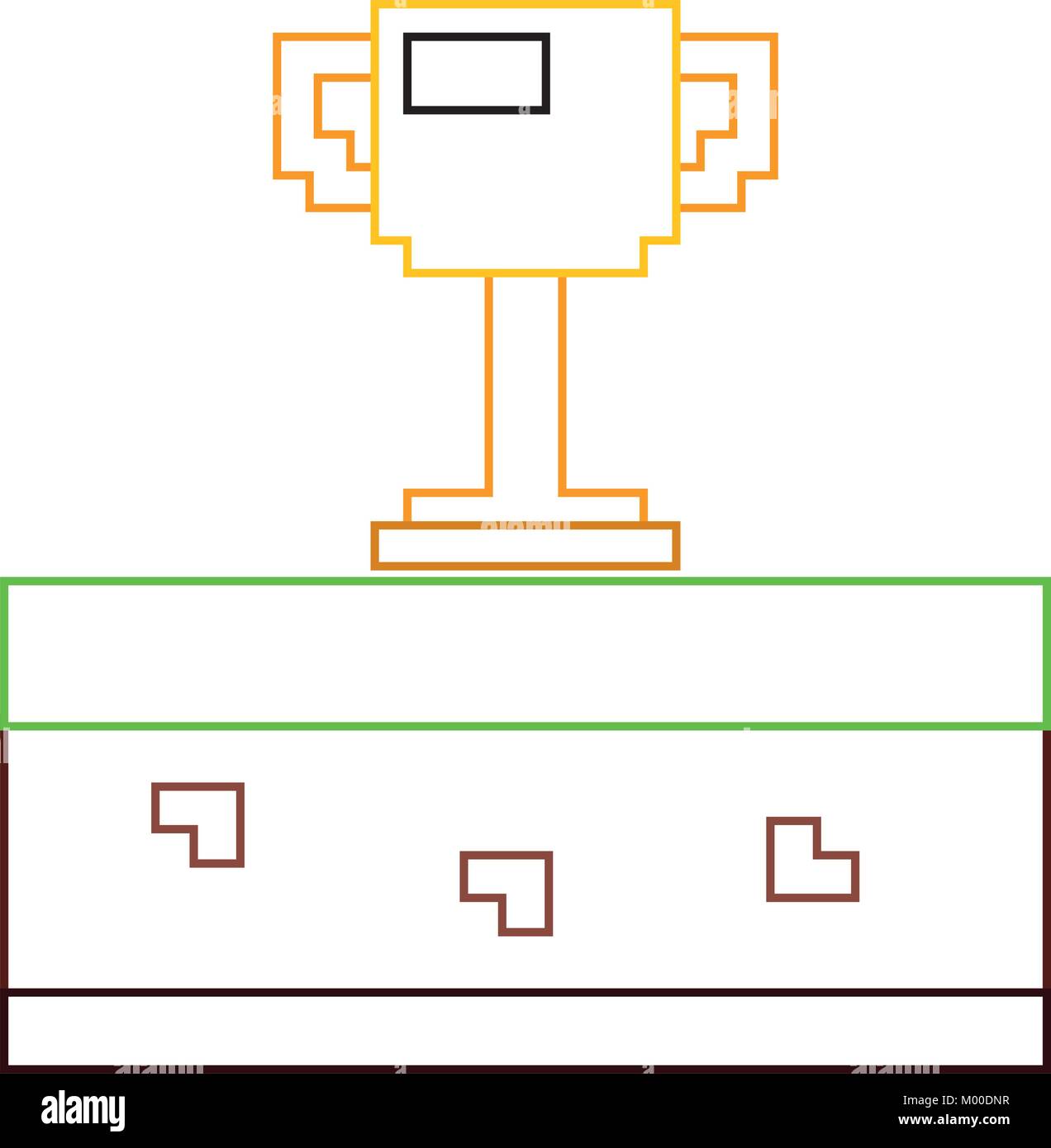 pixelated trophy cup award game Stock Vector Image & Art - Alamy