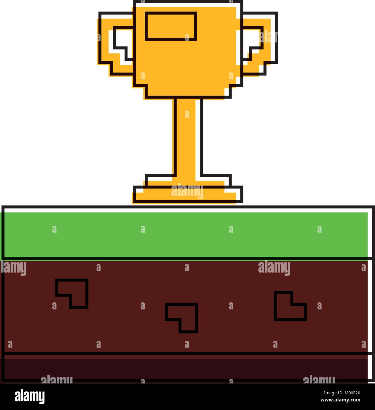 pixelated trophy cup award game Stock Vector Image & Art - Alamy