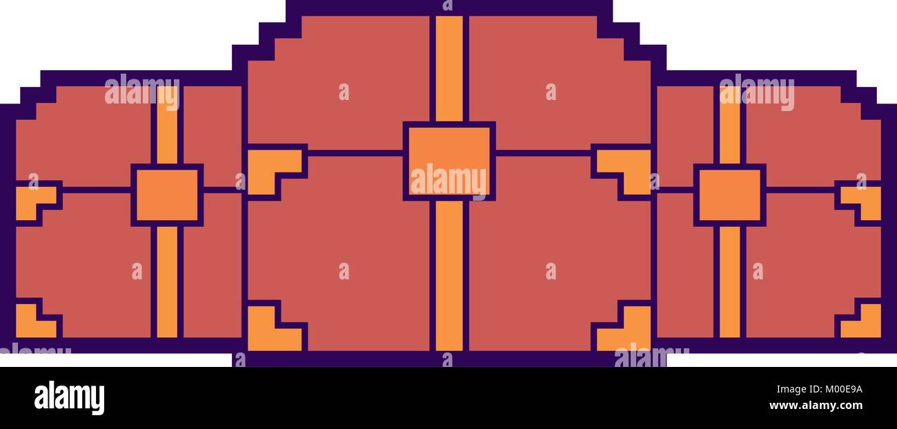 three wooden pixelated chest treasure game Stock Vector Image & Art - Alamy