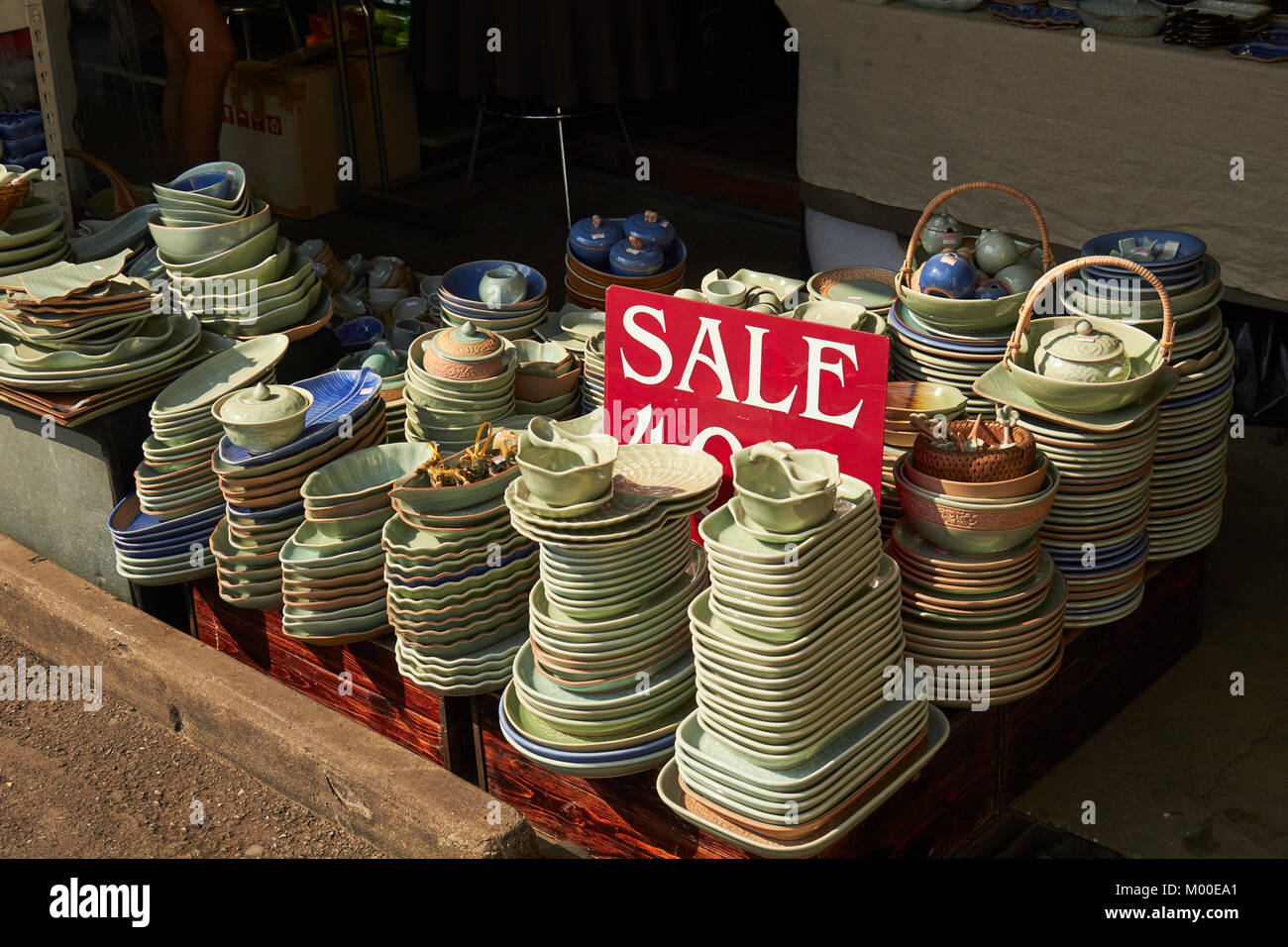 Household goods for sale at the Chatuchak Market, Bangkok, Thailand