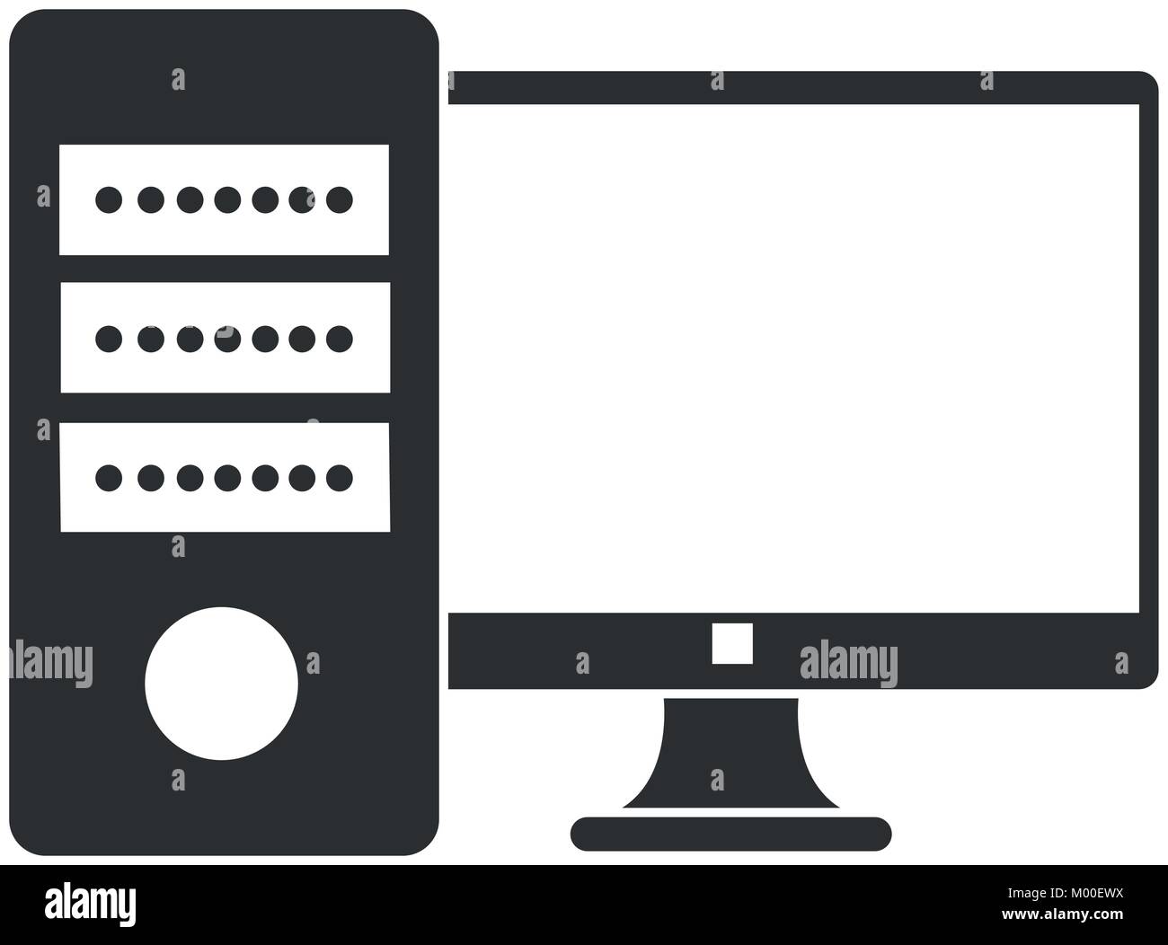 computer desktop isolated icon vector illustration design Stock Vector ...