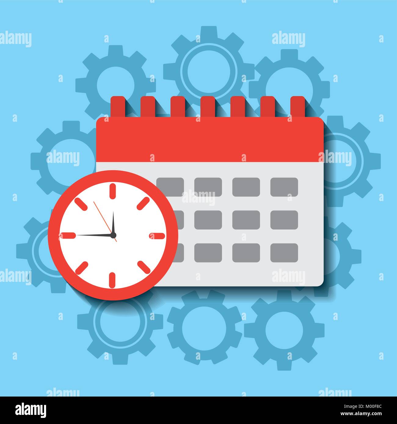 time clock calendar work planning Stock Vector Image & Art Alamy