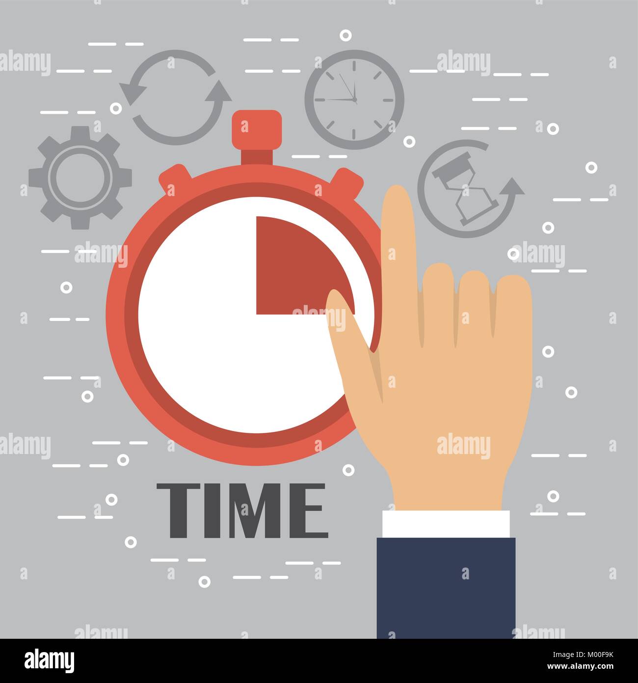 time clock chronometer business service icon Stock Vector Image & Art ...
