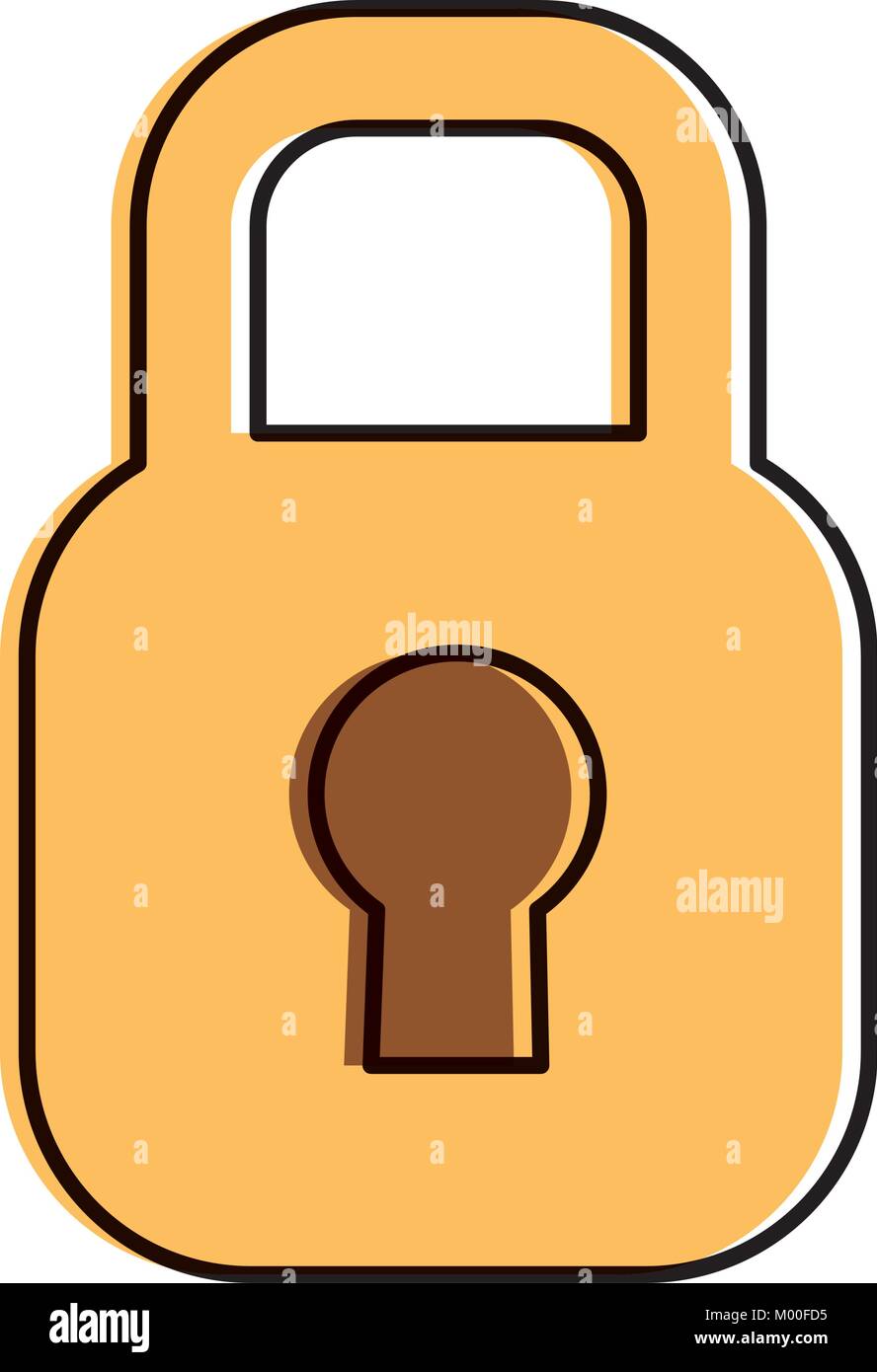 safe secure padlock icon vector illustration design Stock Vector Image ...