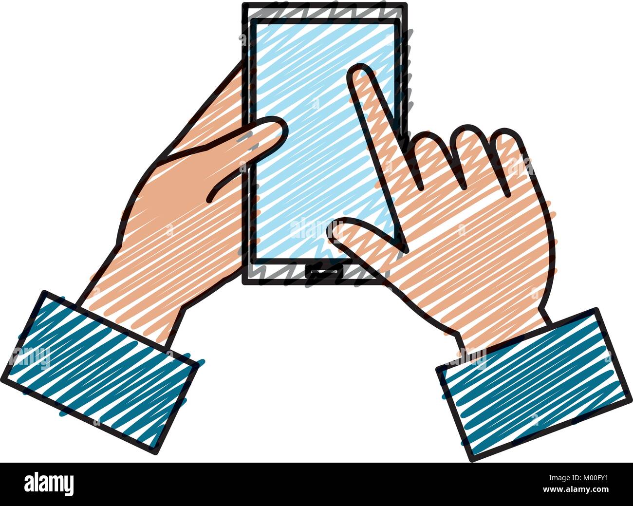 hand with smartphone device vector illustration design Stock Vector ...
