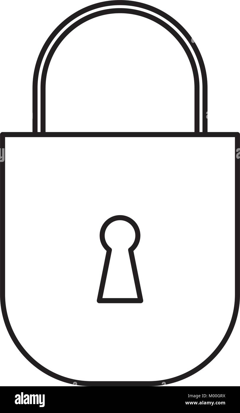 safe secure padlock icon vector illustration design Stock Vector Image ...