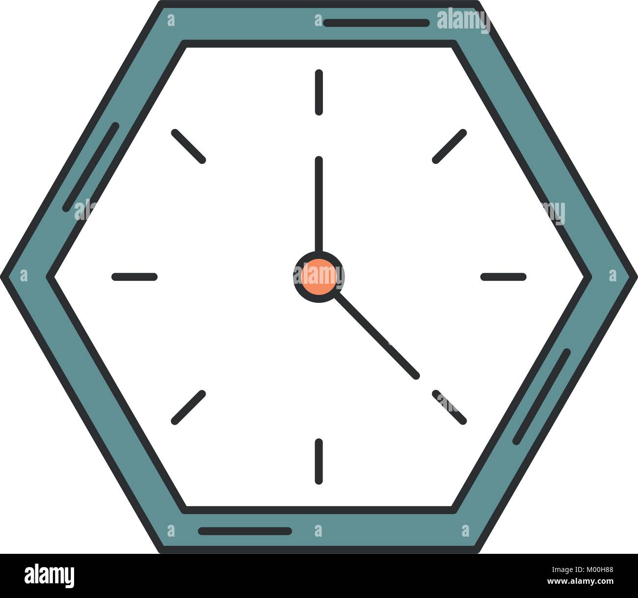 time clock isolated icon vector illustration design Stock Vector Image ...