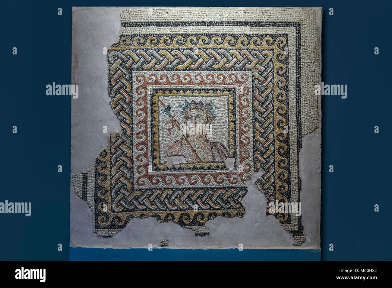 Dionysus Mosaic in The Gaziantep Zeugma Mosaic Museum,Gaziantep,Southeastern Anatolia Region of Turkey Stock Photo