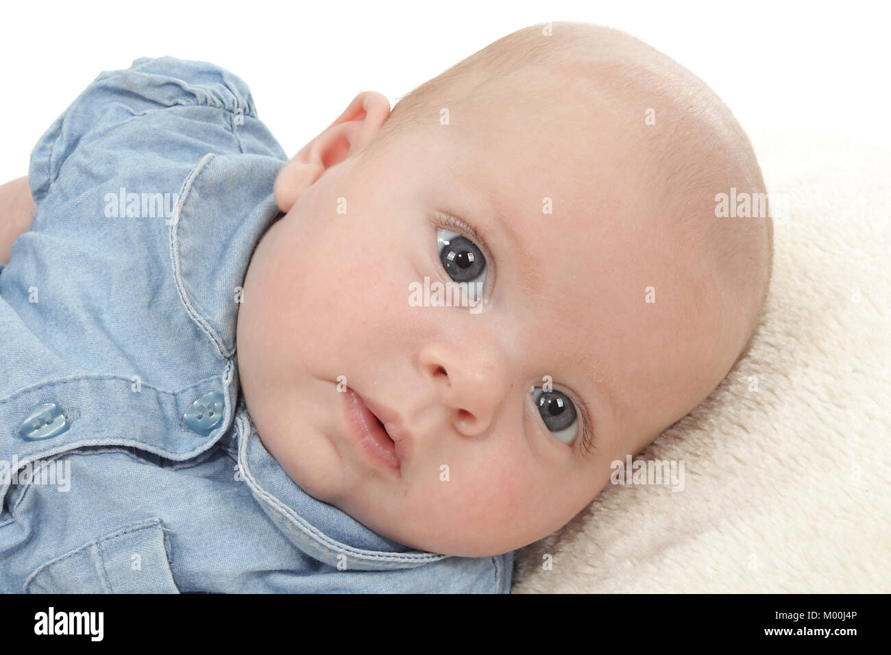 2 Month Old Baby Girl On Rug Pretty Little Girl Stock Photo Alamy