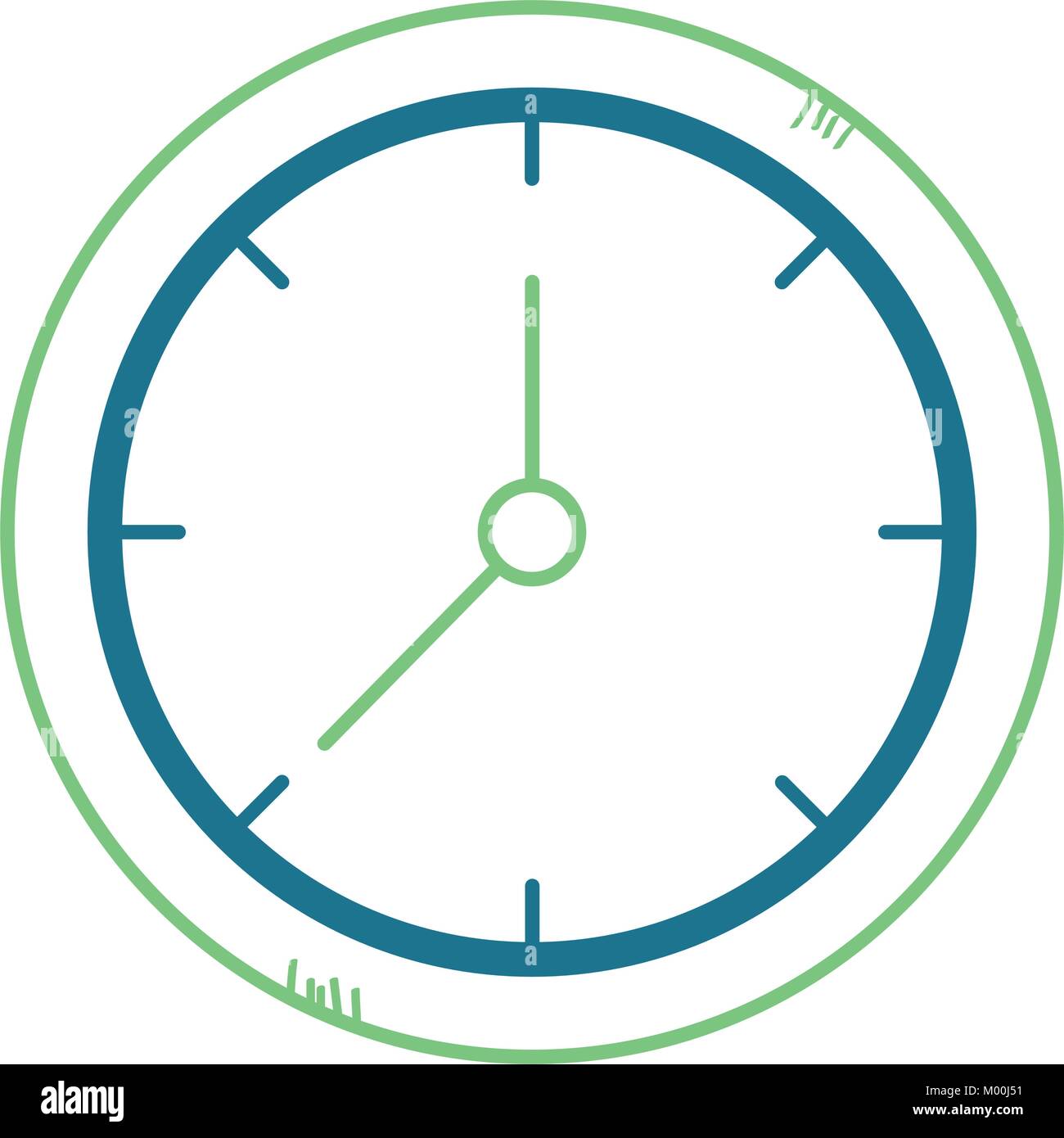 time clock isolated icon vector illustration design Stock Vector Image ...