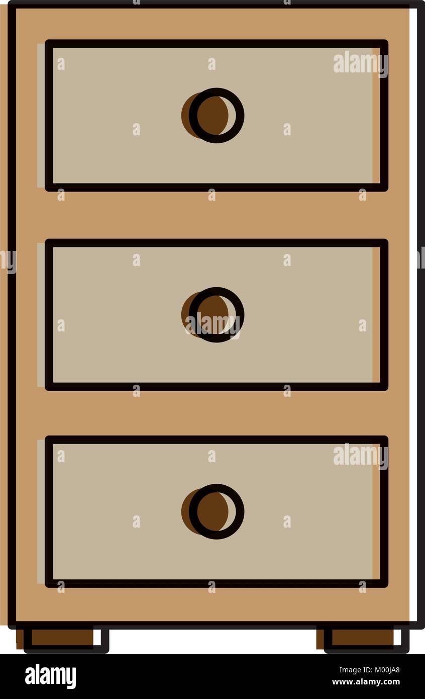 office drawer isolated icon Stock Vector Image & Art - Alamy