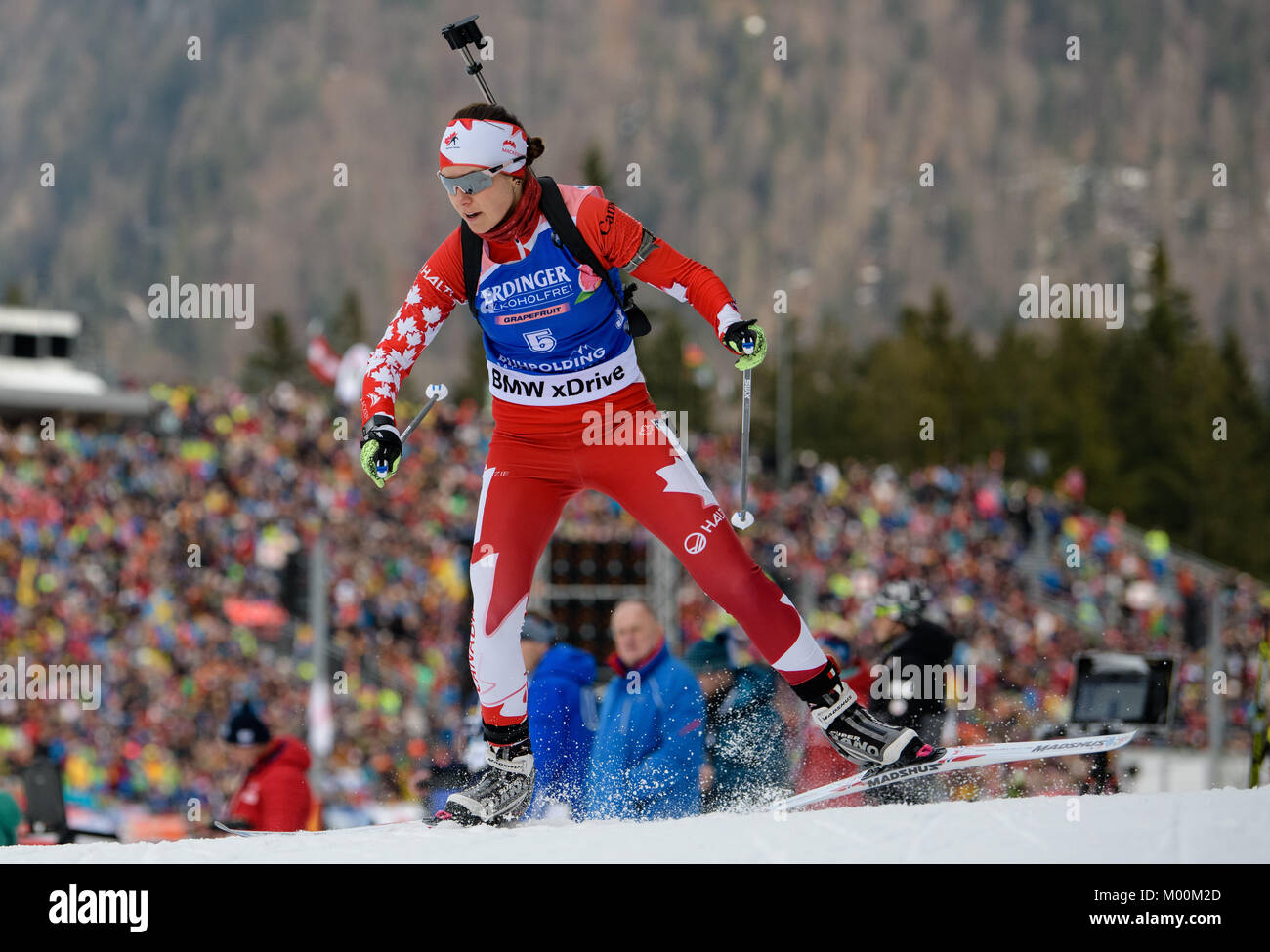 Ruhpolding, Germany. 11th Jan, 2018. Julia Ransom of Canada competes in ...