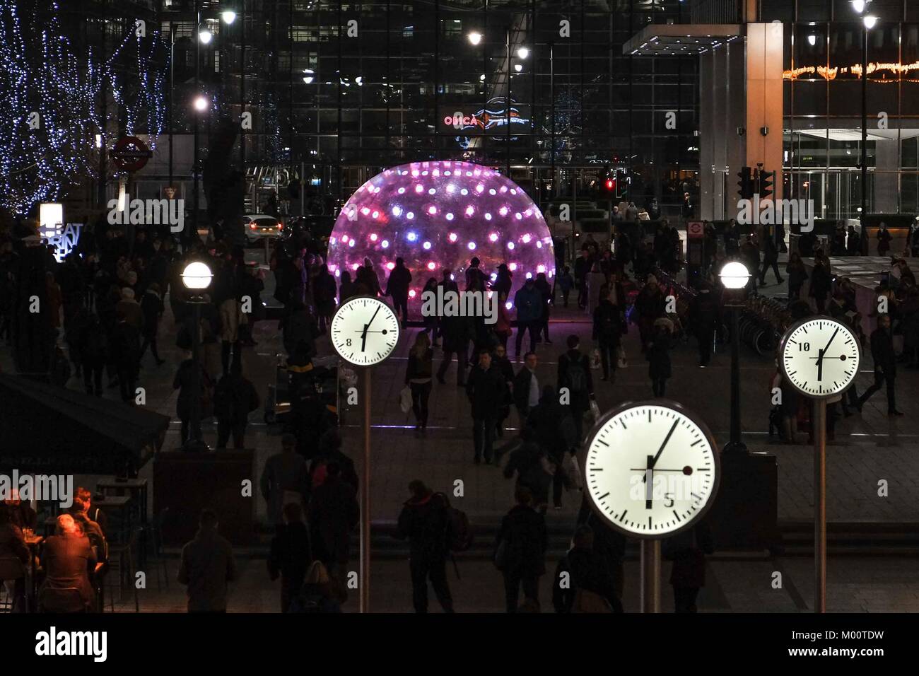 London, UK. 17th Jan, 2018. Winter Lights interactive art installations