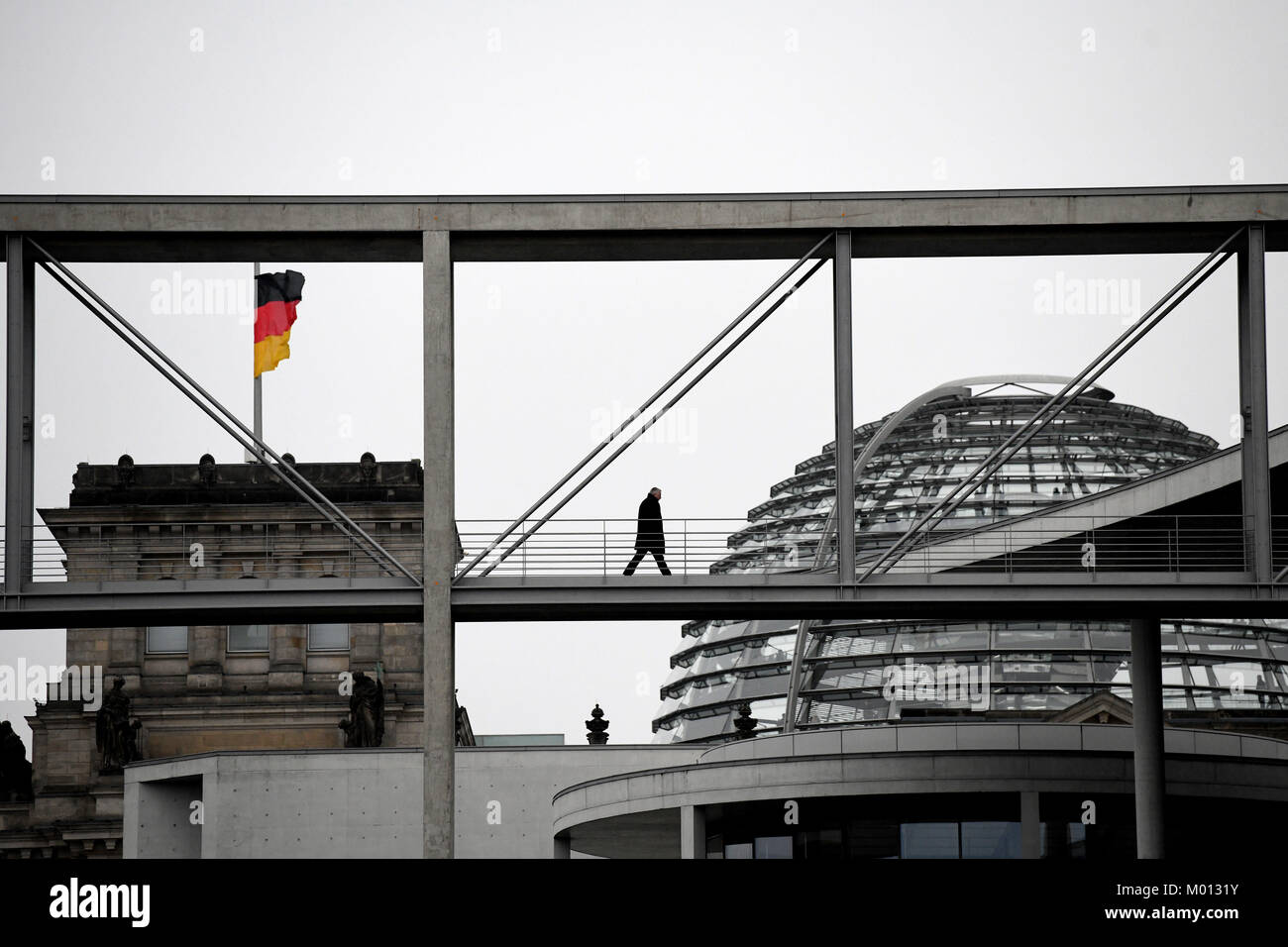 Berlin Germany 18th Jan 2018 The German Reichstag Stands Proud