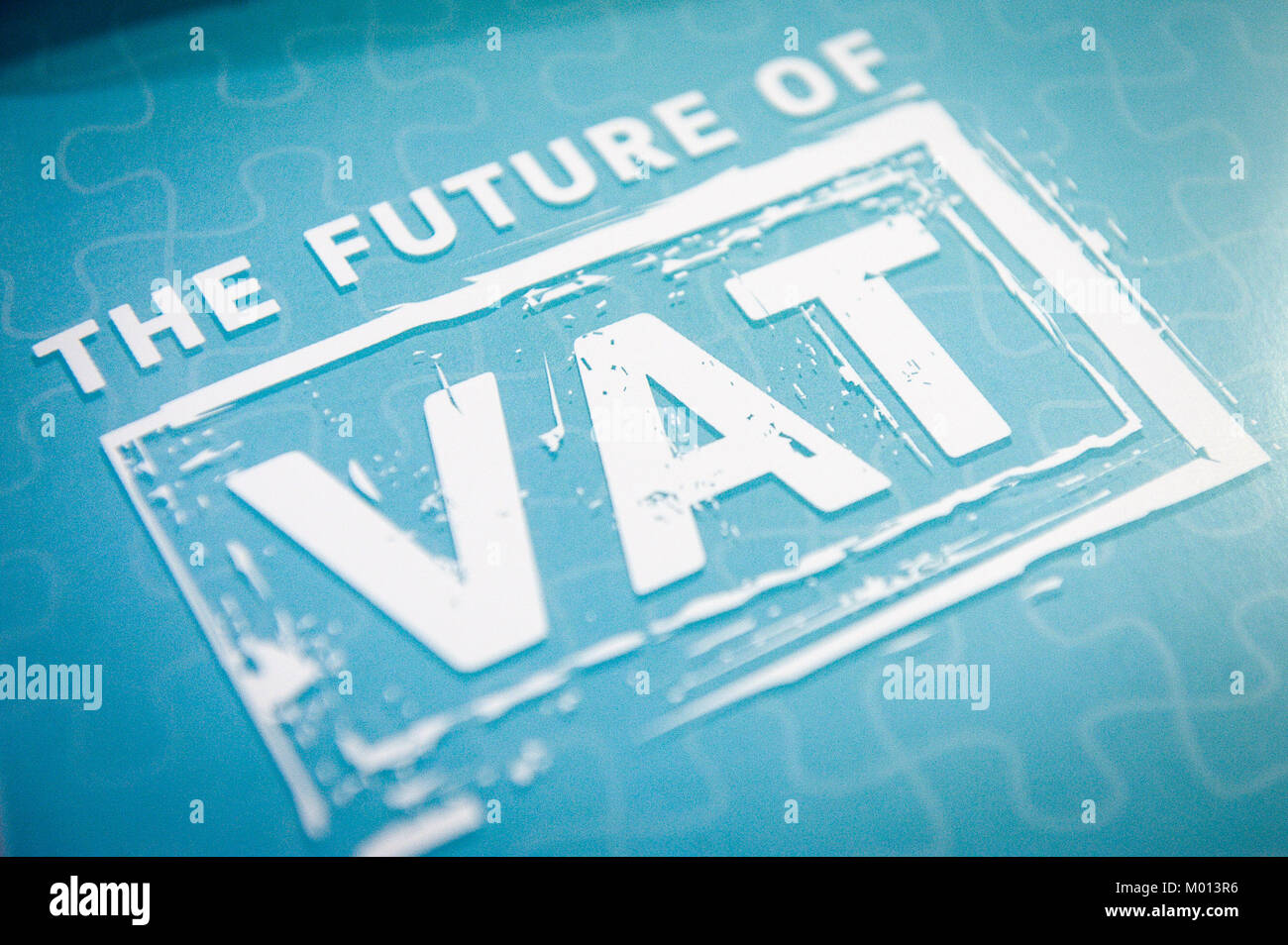 Brussels, Bxl, Belgium. 18th Jan, 2018. Illustration picture shows the title page of the VAT directive proposal at European Commission headquarters in Brussels, Belgium on 18.01.2018 European Commission proposes to give more flexibility to Member States to set VAT rates and to simplify VAT obligations for SMEs by Wiktor Dabkowski Credit: Wiktor Dabkowski/ZUMA Wire/Alamy Live News Stock Photo
