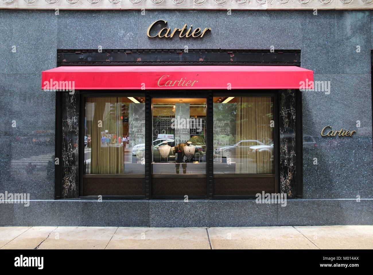 CHICAGO - JUNE 26: Cartier store at 