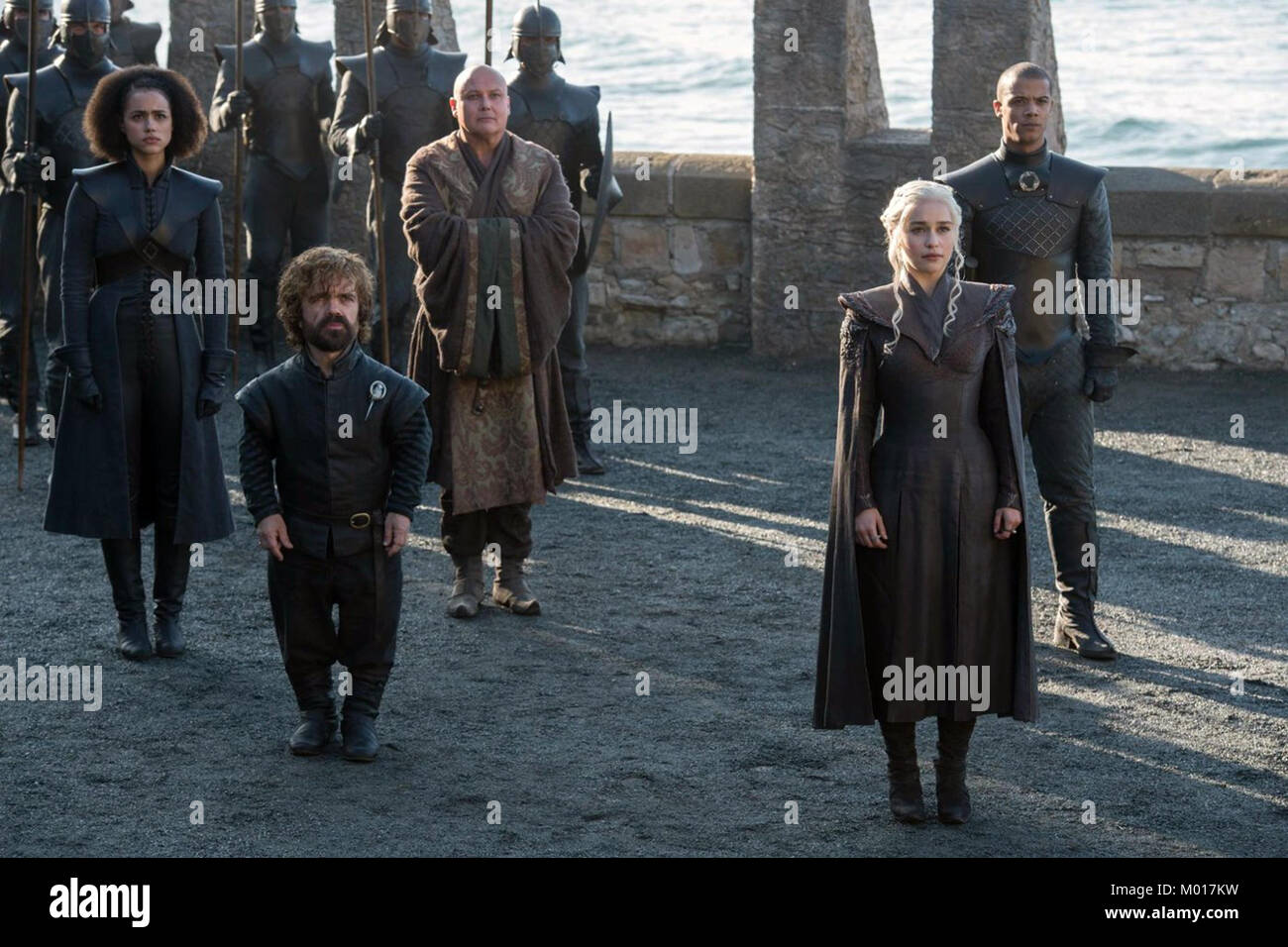 Still from season of Game of Thrones, which is an American fantasy drama television series created by David Benioff and D. B. Weiss. It is an adaptation of A Song of Ice and Fire, George R. R. Martin's series of fantasy novels, the first of which is A Game of Thrones. This photograph is for editorial use only and is the copyright of the film company and/or the photographer assigned by the film or production company and can only be reproduced by publications in conjunction with the promotion of the above Film. A Mandatory Credit to the film company is required. The Photographer should also be Stock Photo