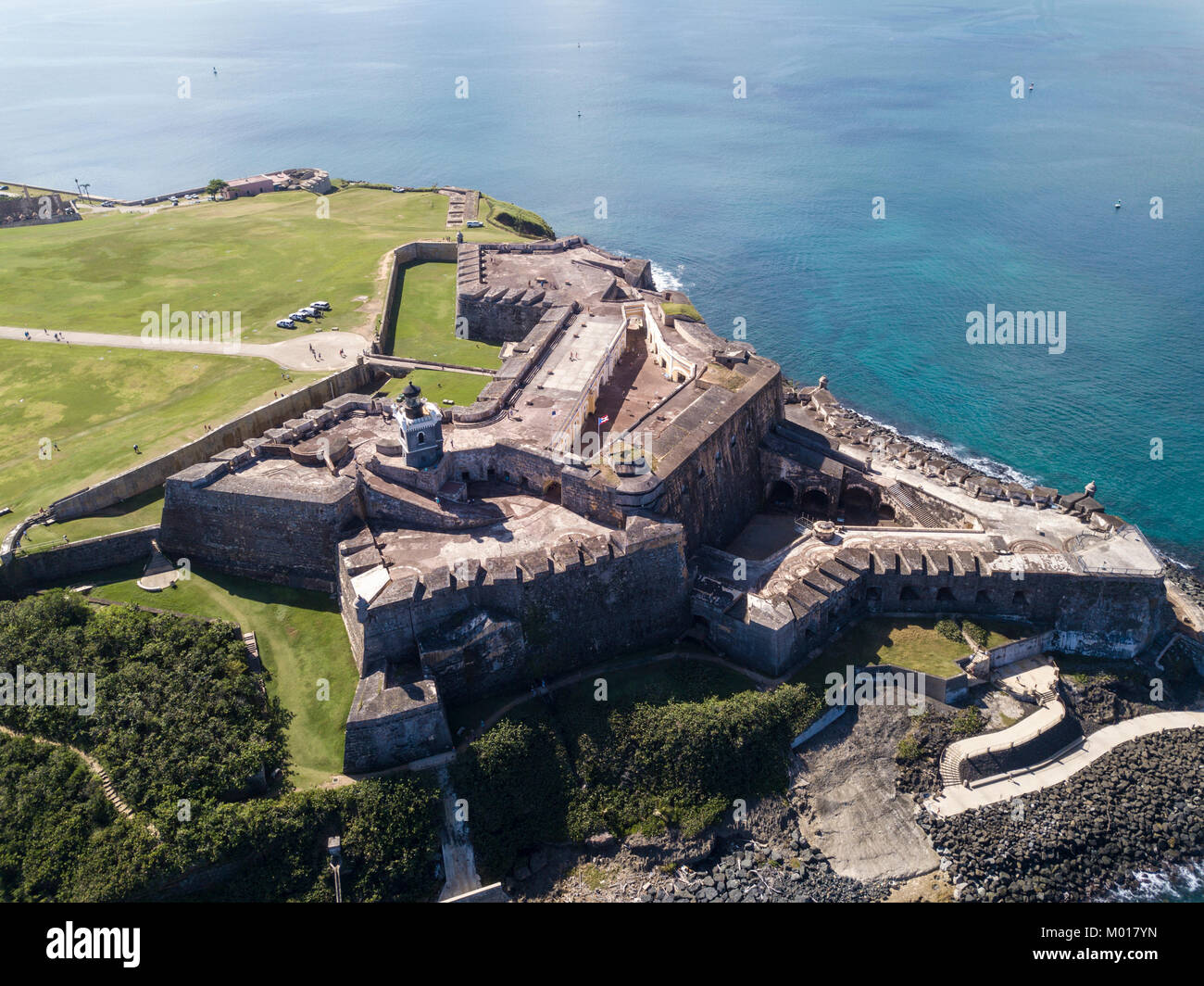 Aerial view of El Morro fortress in San Juan, Puerto Rico Stock Photo -  Alamy