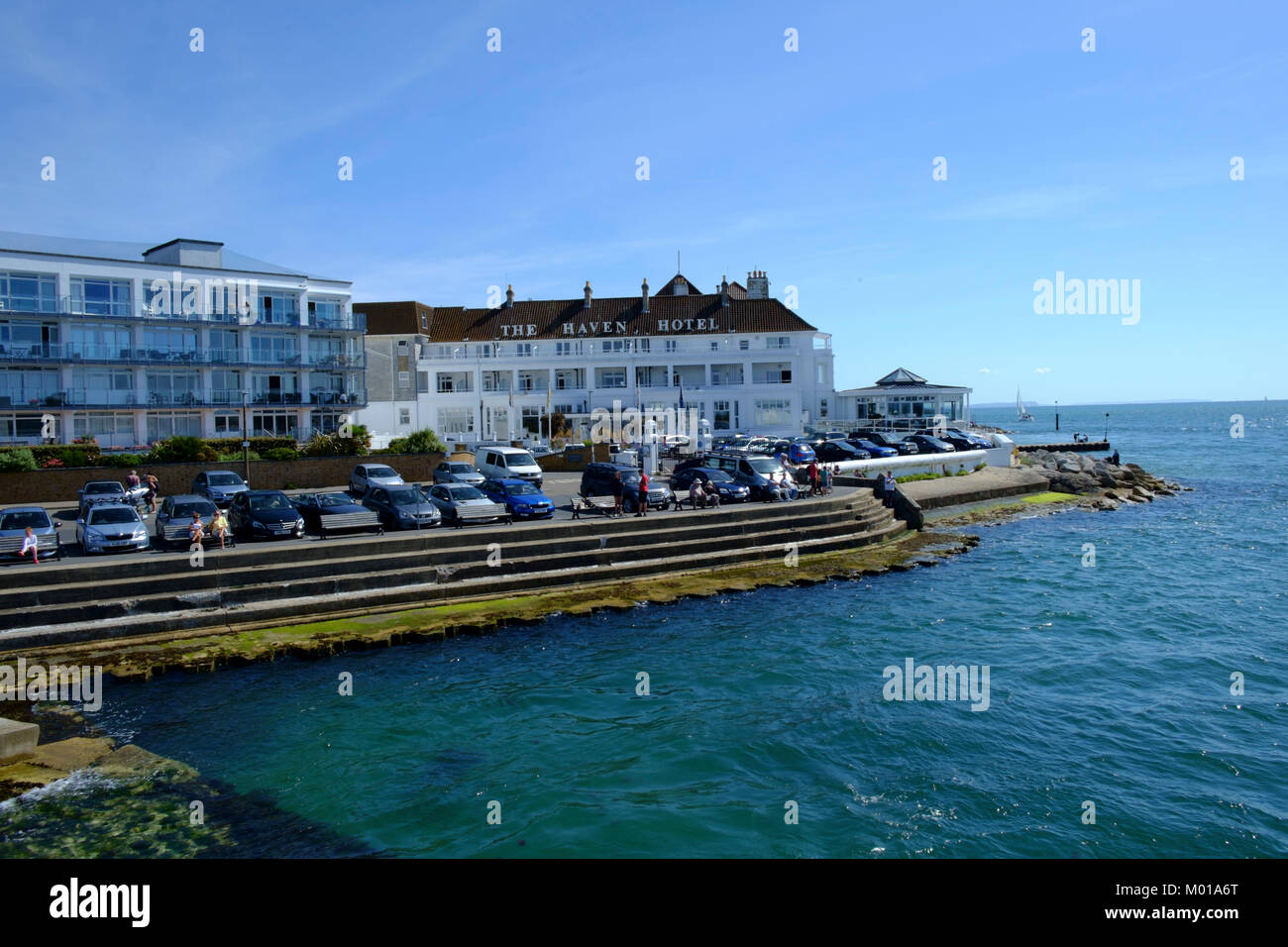The ferry crossing at Sandbanks, Poole, Dorset Stock Photo Alamy