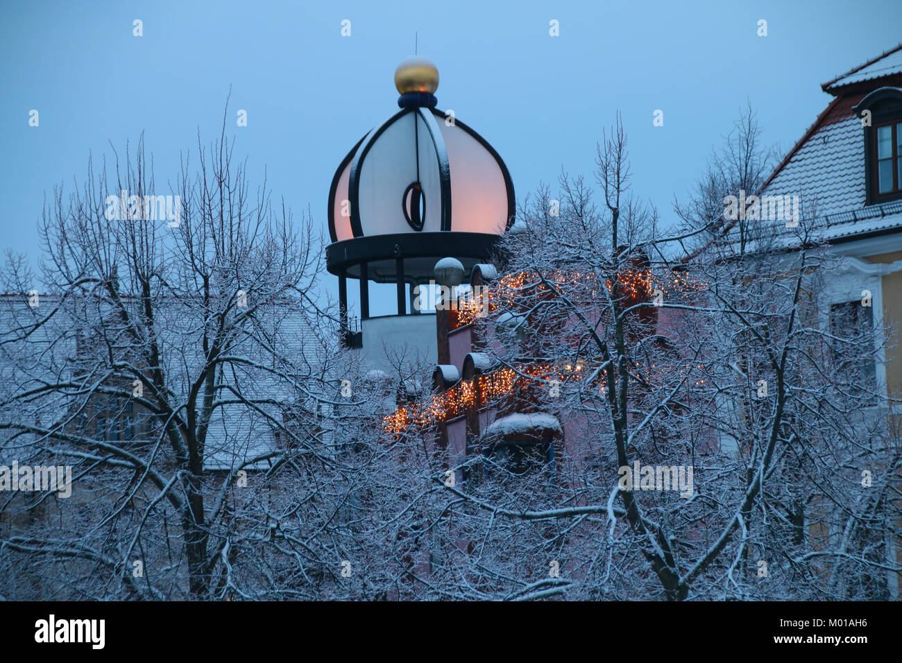The Hundertwasserhaus in Magdeburg Stock Photo Alamy