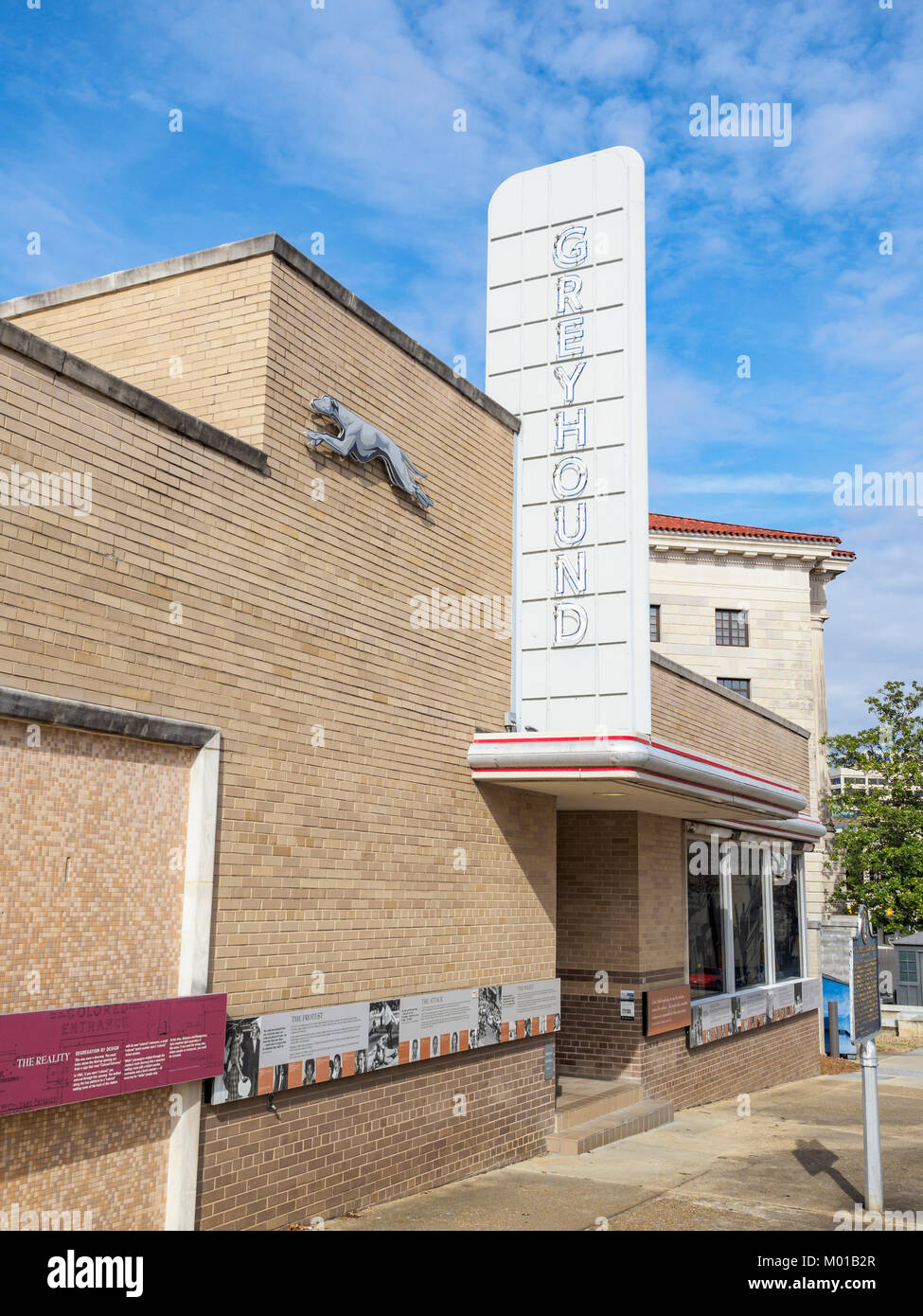 Historic Greyhound Bus Station now the Freedom Riders museum for civil