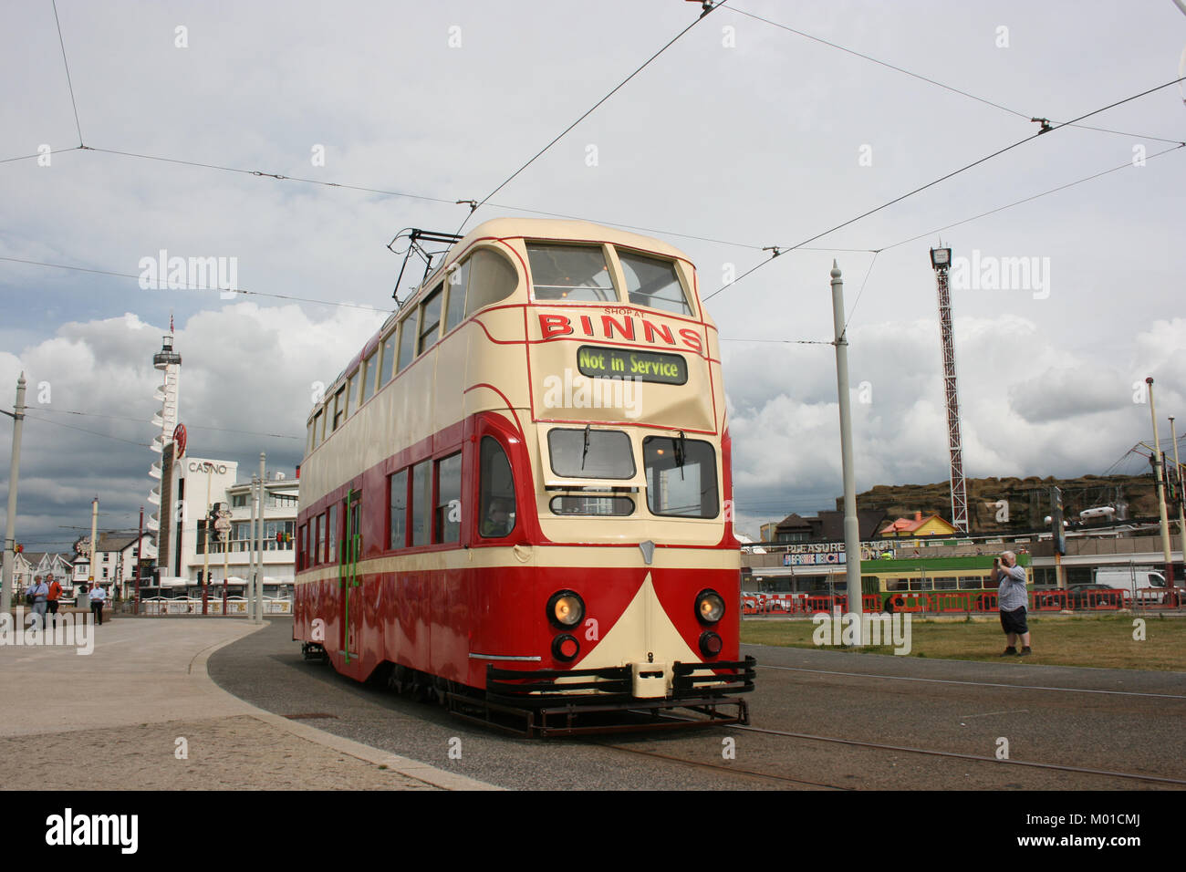 Blackpool number 703 in Sunderland number 101 - 1934 Balloon Car type ...