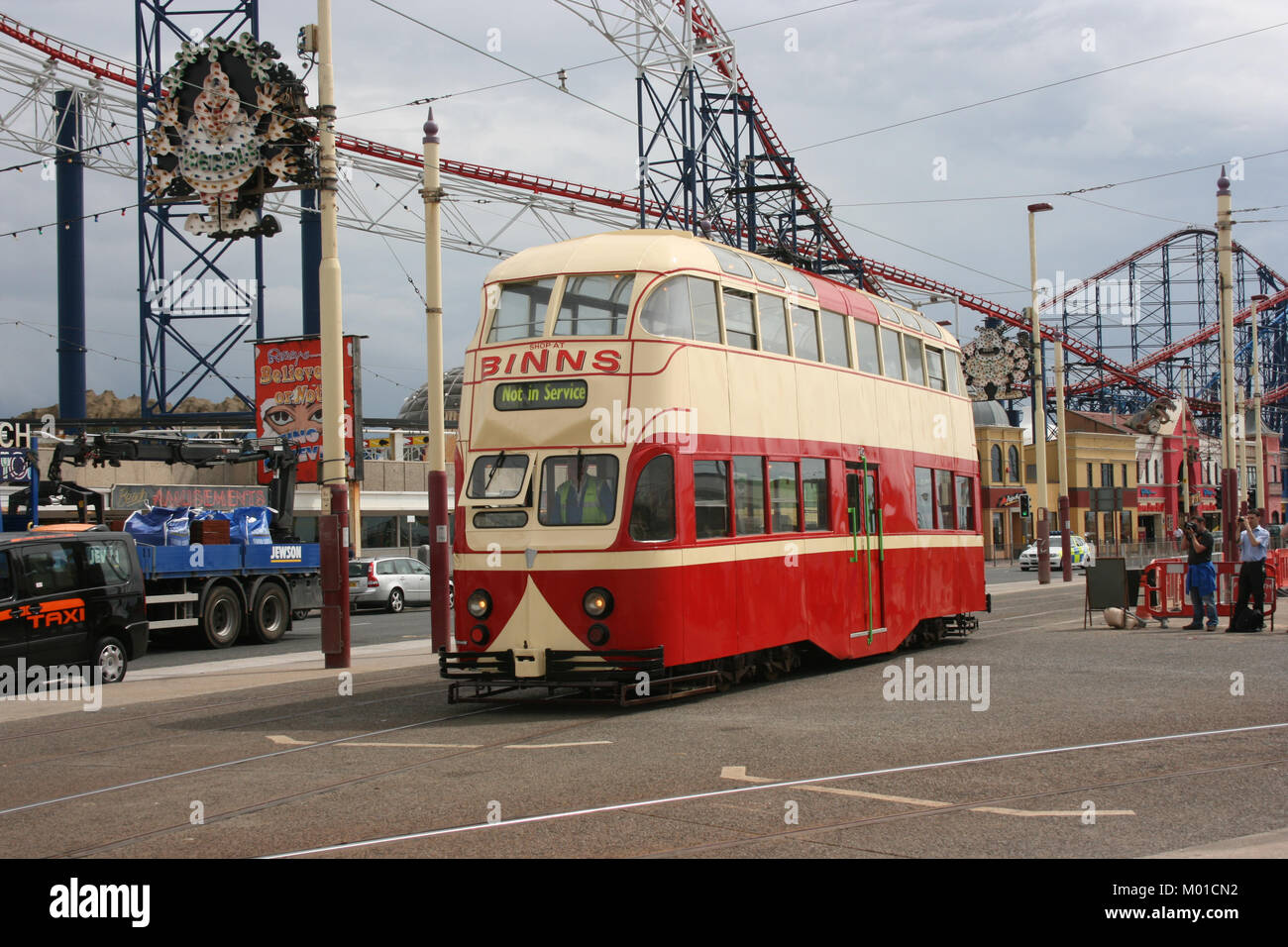 Blackpool number 703 in Sunderland number 101 - 1934 Balloon Car type ...