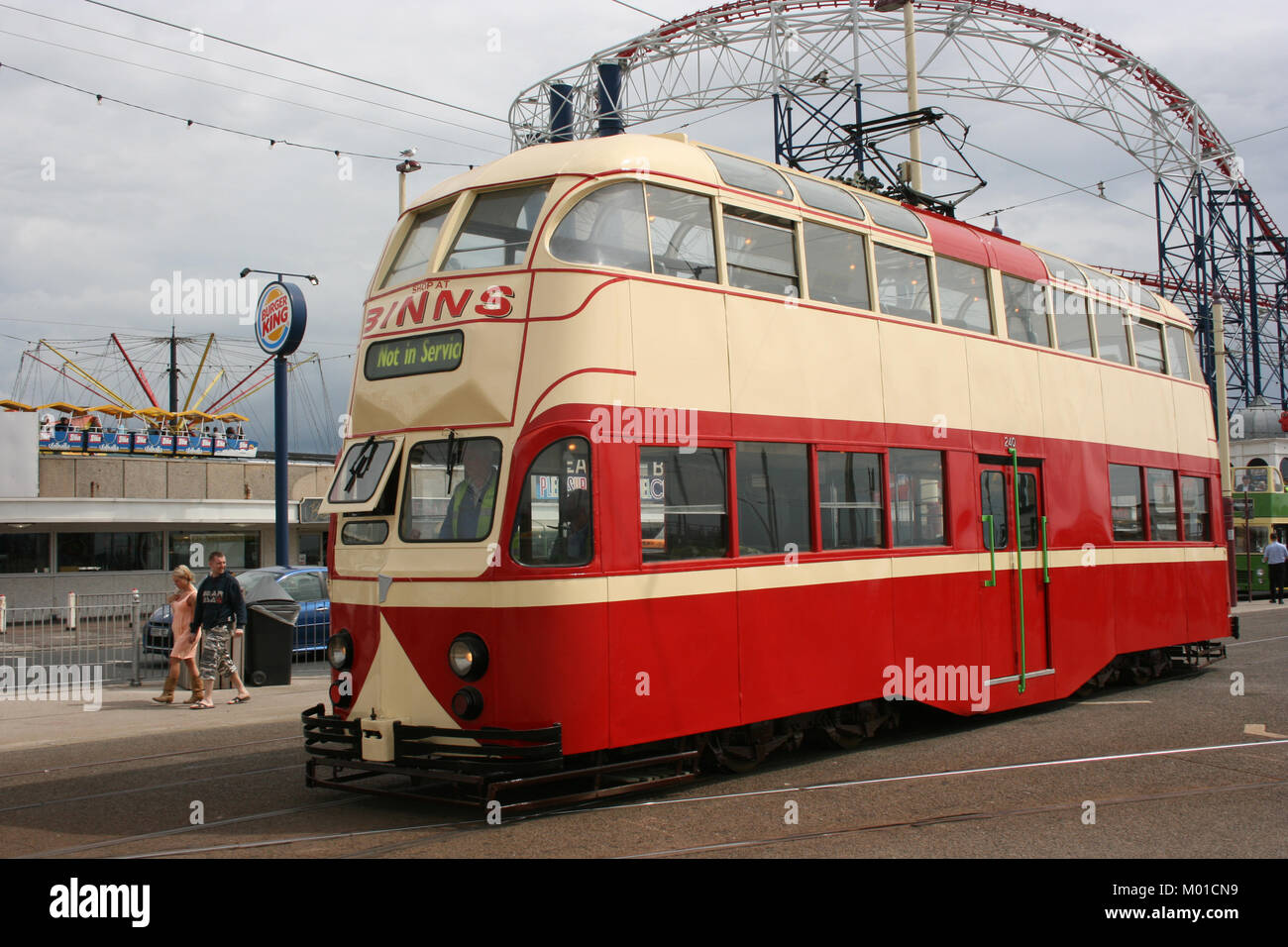 Blackpool number 703 in Sunderland number 101 - 1934 Balloon Car type ...