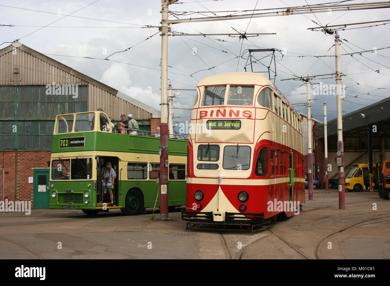 Blackpool number 703 in Sunderland number 101 - 1934 Balloon Car type ...